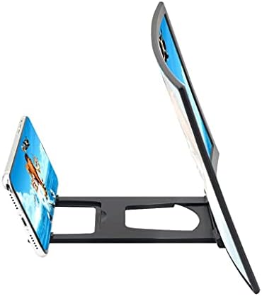 SLNFXC 12-Инчов Мобилен Телефон С Извит Екран Усилвател на 3D Видео Мобилен Телефон Увеличително Стъкло Поставка