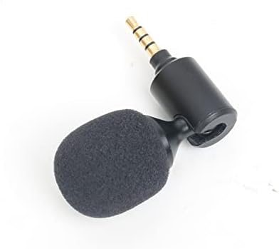 Безжичен микрофон Hieha 3,5 мм за автомобилни стерео системи, Универсални Предни Допълнителен Авто микрофон 3,5 mm, щепсела и да играе, намаляване на шума, Портативен мин?