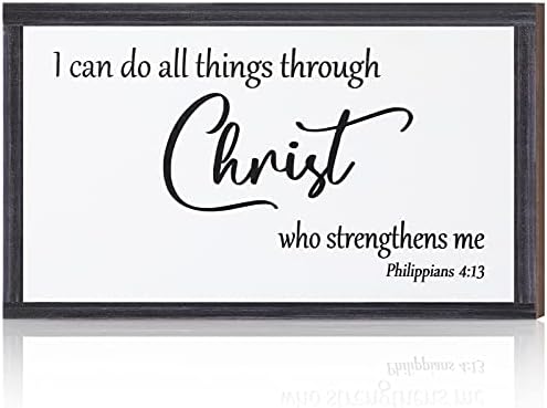 Вдъхновяваща Дървена Подвесная Стенни табели Християнско стенно изкуство Аз мога всичко чрез Христос, който ме Подкрепява Религиозен