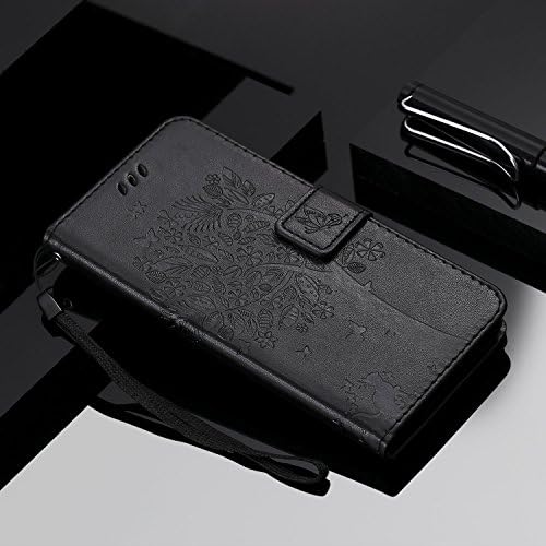 Калъф NOMO за iPhone XR, една Чанта-портфейл за iPhone XR, Флип калъф за iPhone XR от Изкуствена кожа с Релефно под формата