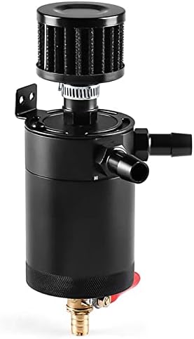Универсален Маслоуловитель с дефлектором, с Сапунным плат и сливным капак, 2 дупки (изход + впуск), алуминиев Маслоотделитель