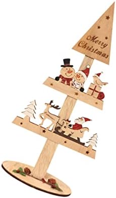 Център Декор PRETYZOOM Подарък Миниатюра Интериор|Бижута Украса За дома Коледно Дърво Въртящата|Настолна Коледна Празнична Красива Форма на Въртящата Детска Поставка