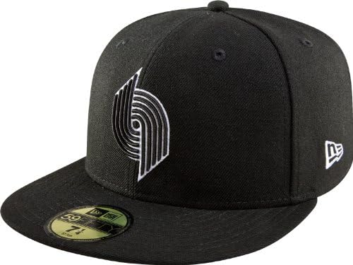 НБА Портланд Пътека Блейзърс Класика твърда дървесина Базова Черно-бяла бейзболна шапка за 59 паунда