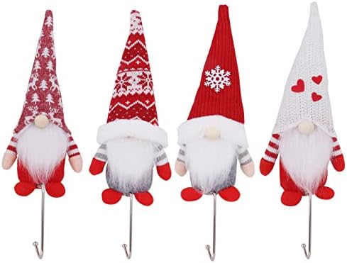 ONEPTY Коледни Държачи за чорапи с Джуджетата, Манто Куки, Закачалки за отглеждане с Джуджетата, Коледна Украса за рафтове