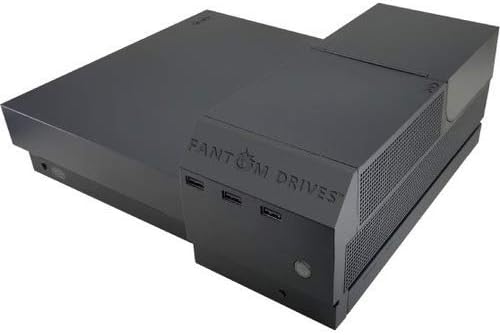 Твърд диск РР за Xbox One X с капацитет от 10 TB - XSTOR - Удобна конструкция за удобно свързване с 3 USB порта - (XOXA10000) от Fantom Drives, черен