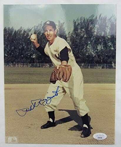 Фил Риццуто Подписа Автограф 8x10 Снимка JSA AD34554 - Снимки на MLB с автограф