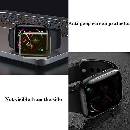 BYIUIHS 3 опаковки, Предназначени за Apple Watch Ultra 49 мм и Защитно фолио за екран неприкосновеността на личния живот, Устойчиво на надраскване, без мехурчета, Мека Защитно ф?