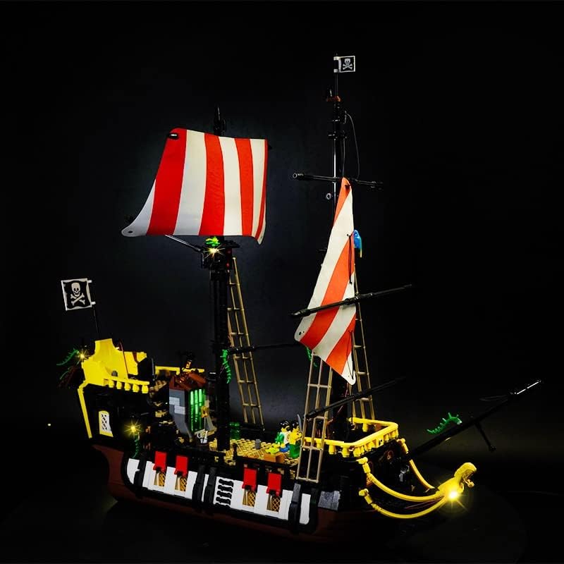 Комплект led осветление за LG 21322 Pirates Cove Модел корабокрушение Градивни елементи, led осветление, съвместимо