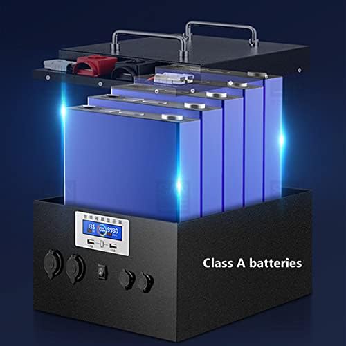Батерия XJPOWER 600ah LiFePO4, вграден BMS капацитет от 200 А, Литиеви елементи на клас А, срок на служба 10 години,