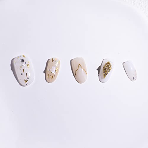 Лек отпечатък от дъжд на ноктите - Дворец, Луксозни общи ноктите са Ръчно изработени от бял и многократна употреба