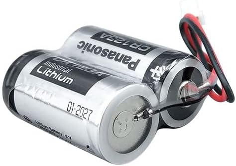 DSONE (опаковка от 1) cr123a lithium MR-BAT6V1SET 3V Литиева Батерия 1400mAh с приставка адаптер, Съвместим за Mitsubishi Серво Battery MR-J4 2CR17335A Battery