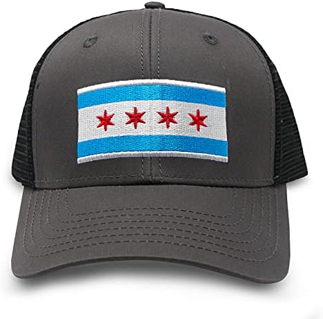 Шапка с международния Вратовръзка Премиум-клас с Черни Флага на Чикаго за мъже и Жени - бейзболна шапка възстановяване