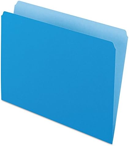 Цветни Папки за файлове Pendaflex 152Blu, Директен Приятелка, Горна Език, С букви, Синьо /Светло синьо, 100 бр/Кутия