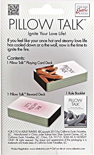 Игра на карти CalExotics Pillow Talk - Секси Игра за двойки - Секси Играчки за възрастни - Нови подаръци за Него или Нея