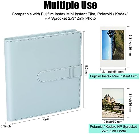 2 опаковки Фотоалбум с 256 Джобове за Fujifilm Instax Mini LiPlay 11 90 70 50-ТЕ 26 25 9 8+ 8 Фотоапарат непосредствена
