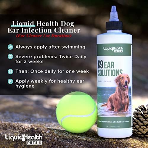 Течен Глюкозамин за кучета LIQUIDHEALTH и Средство За почистване на Ушите на Кучета, Хрондроитин МСМ, Средство За Премахване на Инфекции, Здравето на Ставите, Масло за Ст?