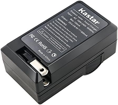 Литиево-йонна батерия Kastar + Зарядно устройство за Panasonic LUMIX DMC-TZ1 DMC-TZ2 DMC-TZ3 DMC-TZ4 DMC-TZ5 CGA-S007