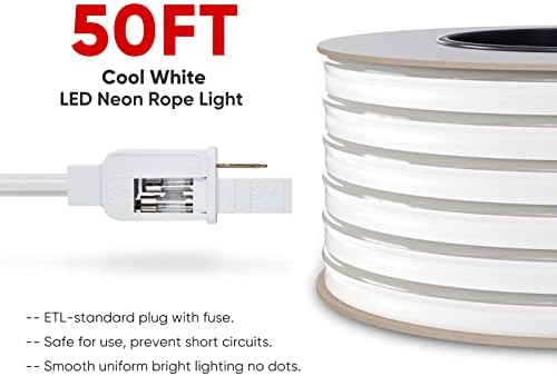 Комплект Decor Shine включва Комплект захранващия кабел с бели 15-метрови /50-футовыми led неонови кабелна автомобили фенери