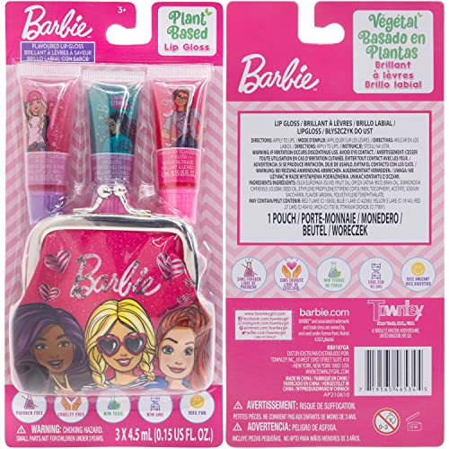 Набор от козметични продукти за грим Townley кукли Барби Момиче на растителна основа, 3 бр., сочен тубичка с бабушкиной чанта, за деца и момичета на възраст от 3 години, и?