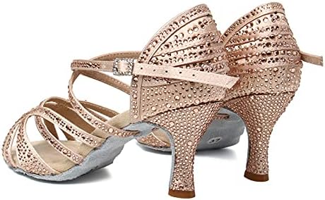 YKXLM/ Женски Професионални Обувки за Бални и Сватбени Танци С Пайети, Обувки за практикуване на латиноамериканска Салса,