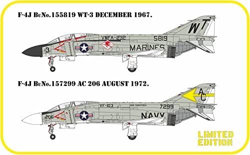 Модели Bit MVS14401 1/144 на ВМС на САЩ Magdanel F-4J Phantom 2 Корабельный боец (марка модел SSOVA-M), Пластмасов модел