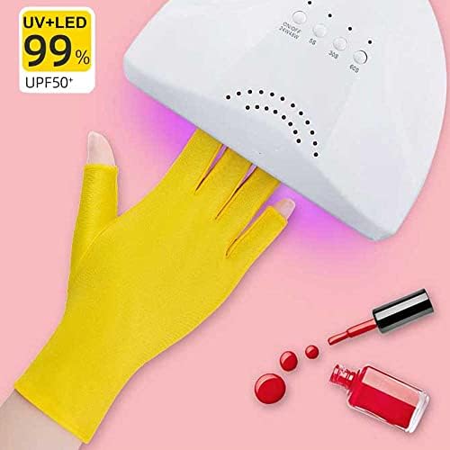 Ръкавици със защита от ултравиолетови лъчи за Лампи за нокти, продукти За Грижа за кожата, Ръкавици без пръсти за защита на ръцете от Слънцето и ноктите, UV-Светло Ро?