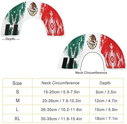 Мексикански Флаг Драскат Куче Конусообразный Яка Регулируем Нашийник За Възстановяване на Домашни Любимци Защитен Нашийник