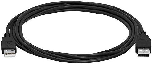 Кабел Cmple USB 2.0 мъж към мъж Високоскоростен удължителен кабел USB 2.0 A до A за пренос на данни – 10 Фута, черен