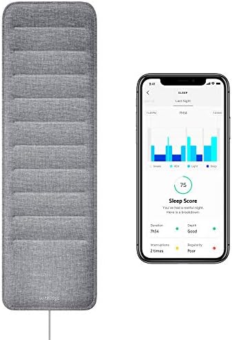 Withings Sleep - Подложка за проследяване на съня Под матрака с анализ на цикъла на съня