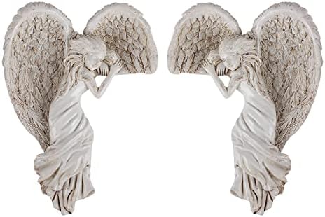 Декор на рамката на Вратата Ангел Статуя на Крилата на Ангела Скулптура на Ангел Във вашия Ъгъл от Ляво или от Дясно