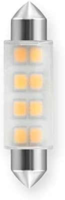 EmeryAllen (опаковка от 6 броя) EA-Fest-1.0 W-001-279F Led лампа-венец капацитет 1.0 W, 12, топъл бял 2700 До 100 Лумена,