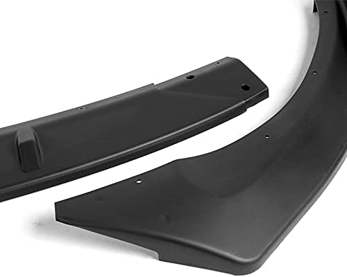 Q1-Tech Предна броня за устни, който е съвместим с Hyundai Veloster 2012-2017, предна броня, Спойлер, въздушен Брадичката, Бодикит, Сплитер, Неокрашенный матово черно ABS, 2013 2014 2015 (STP-?