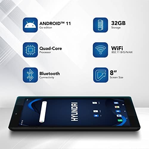 HYUNDAI HYtab Pro 8WB1 8-инчов Android таблет - FHD IPS екран с четырехъядерным процесор, 3 GB оперативна памет,