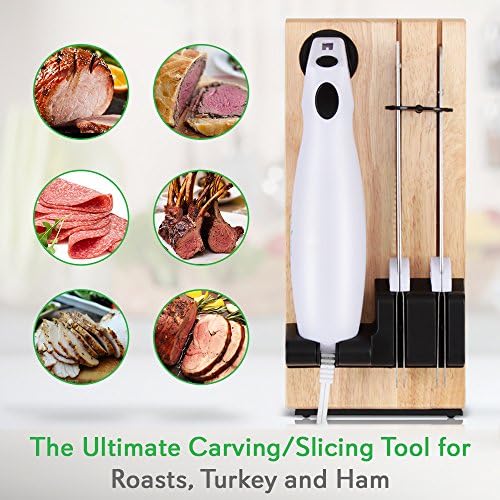 Електрически нож за рязане на месо - Преносими Електрически Комплект ножове за рязане на продукти с ножове