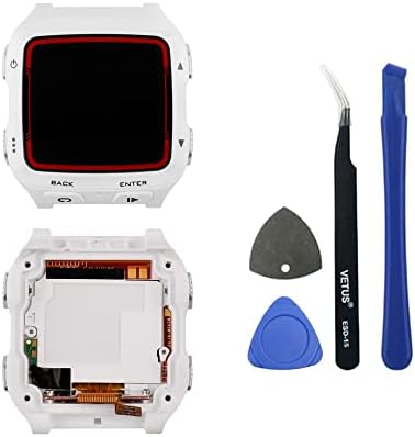 LCD дисплей SWARK, Съвместим с умни часовник Forerunner 920xt GPS (бяло/червено), Смяна на сензорен екран + Инструменти