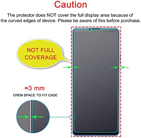 Калъф J & D и комплект протектори за екран, който е съвместим с Sony Xperia 10 III, Ултра-Лек прозрачен удароустойчив калъф-броня с 6 и с малко пари матово защитно фолио anti-glare