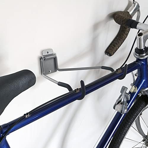 Конзола за монтиране на велосипед Stalwart - Велосипедни куки с подплата от пяна EVA с капацитет от 50 паунда - флип-надолу