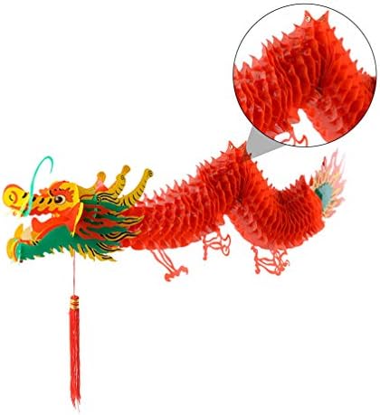 Holibanna 3D Китайската Нова Година Хартиеният Дракон Венец Подвесное Украса 2022 Китайската Нова Година Вечерни