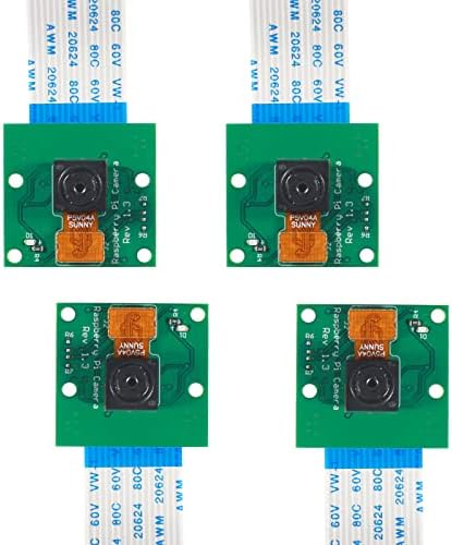4шт Модул камера Raspberry Pi 4 B 1080p Мини-Камера, 5-Мегапикселова Камера, Съвместима с Raspberry Pi 4 Model B 3