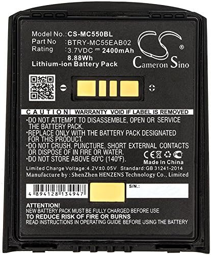 Cameron Sino Нов Взаимозаменяеми батерия с капацитет 2400 mah за Symbol MC55, MC5574, MC5590, MC55A, MC55A0, MC56, MC65,