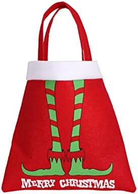 XIOS Коледна украса 2022 Класически Коледни Стоки Коледни Аксесоари Коледна чанта-тоут С модел Чанта за бонбони Вечерни Украса Прозрачни Чанти за съхранение на чанти (