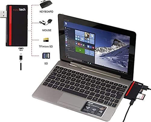 Navitech 2 в 1 Лаптоп /Таблет USB 3.0/2.0 на Адаптер-hub/Вход Micro USB устройство за четене на карти SD/Micro SD карта,