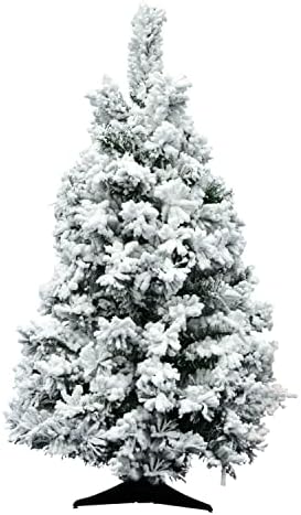 Викерман е 3 метра. Флокированная Аляскинская Неосвещенная Бяла на Зелена Коледа коледната елха с връхчета 116
