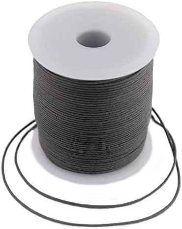 Кабел от черно вощеного памук TheBeadChest 3,0 мм (300 метра)