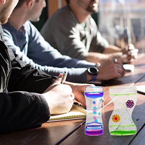 Coitak Liquid Motion Bubbler Таймер за Сензорни игри, Играчки Непоседа, Маса, 3 опаковки, с Различен цвят (Стил-1)