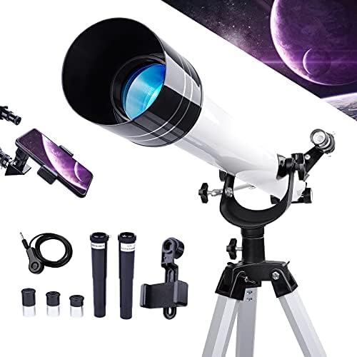 Телескопи за Възрастни Астрономия, 60 мм Апертура 900 мм Рефракторный Телескоп за Начинаещи Астрономия Деца,
