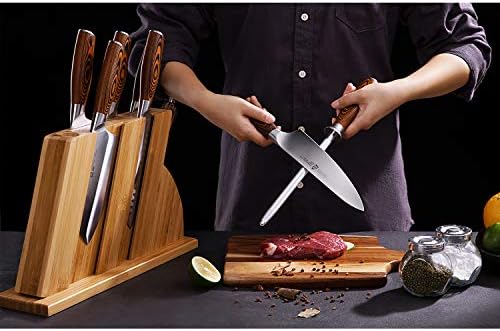 Кухненски Ножове TUO Chef Knife, 8-инчов Сверхострый Нож на главния готвач, Прибори за хранене от Високо Супер Стомана,