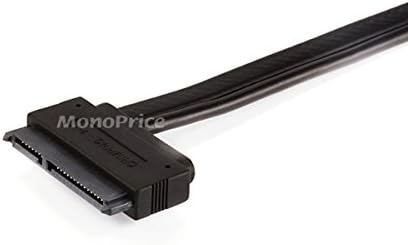 Кабел Monoprice SATA - 1,58 фута - Черно | 22-Пинов кабел eSATAp-SATA