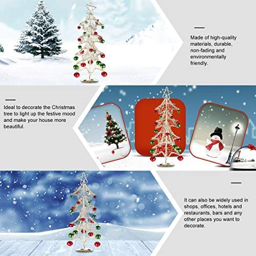 Оригинална Метална Коледно Дърво От ковано желязо Тел Коледно Дърво с Дисплей Jingle Bell Поставка за Дърво
