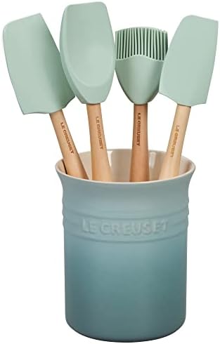 Комплект съдове за готвене Le Creuset Silicone Занаятите Series с Керамично черепком, 5 бр., Морска сол